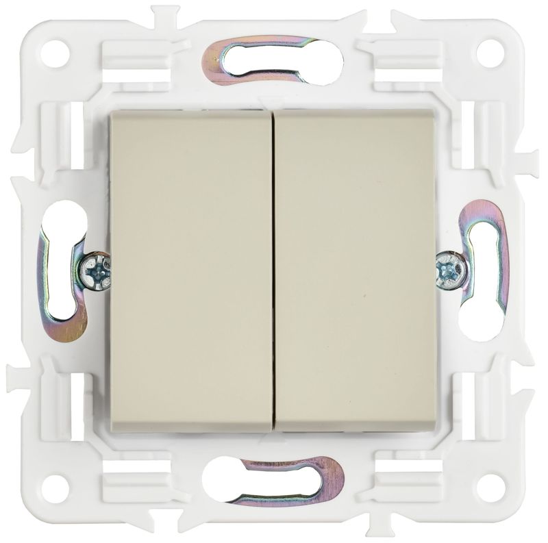 Выключатель 2-кл. SKANDY 10А SK-V04B беж. IEK SK-V20-0-10-K10