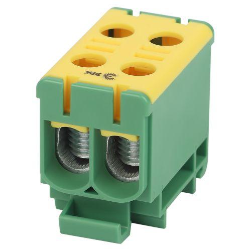 Клемма силовая вводная двойн. КСВ NO-224-139 (KE66.3) 6-50кв.мм PE желт./зел. Эра Б0065578