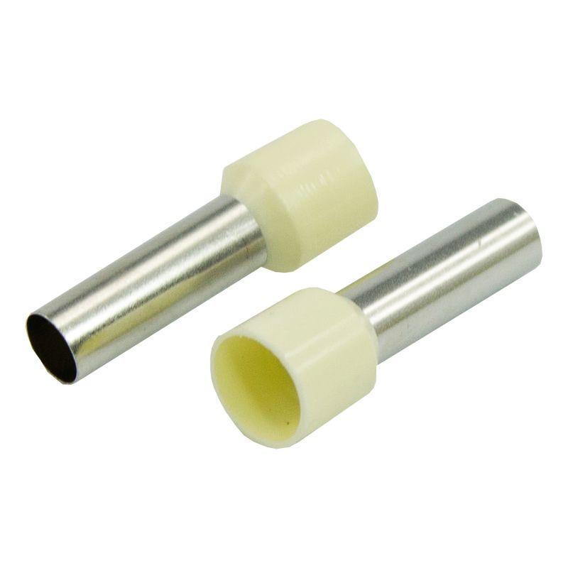 Наконечник штыревой втулочный изолир. (НШВИ F-18мм) 18ммх16кв.мм (E16-18) беж. REXANT 08-1828