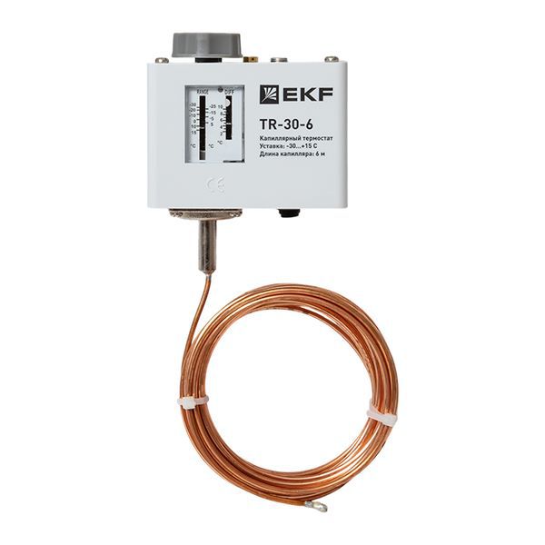 Реле температуры (термостат) капилляр 6м EKF TR-30-6