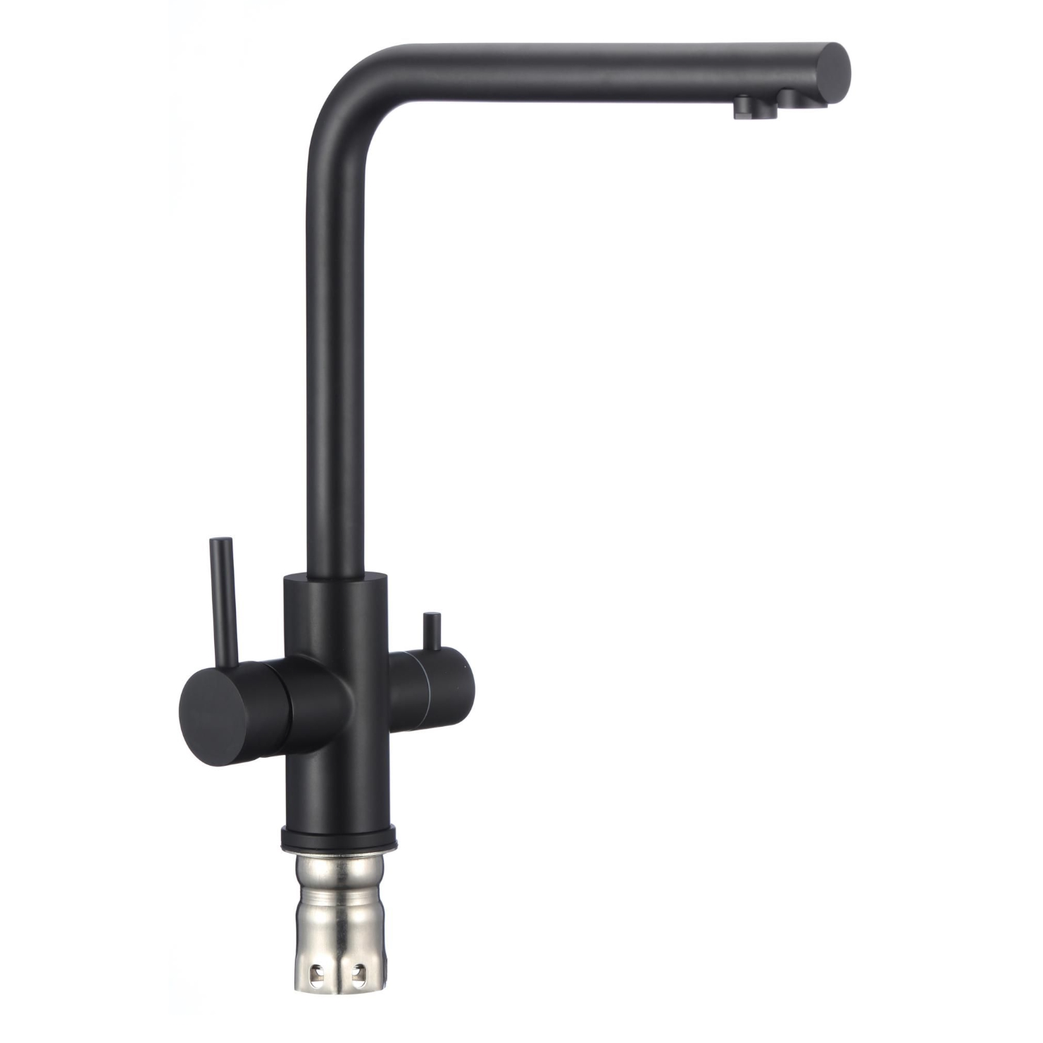 Смеситель для кухни с подключением к фильтру Fmark FS0962H, черный