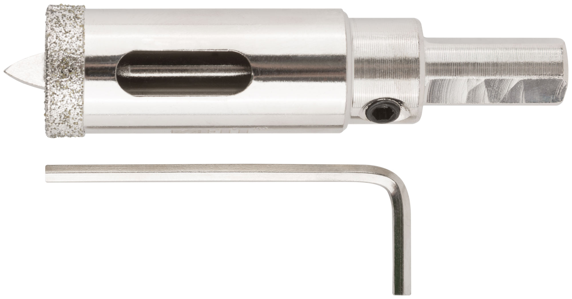 Коронка кольцевая по керамограниту, камню и кафелю алмазная с центровочным сверлом 18х70 мм