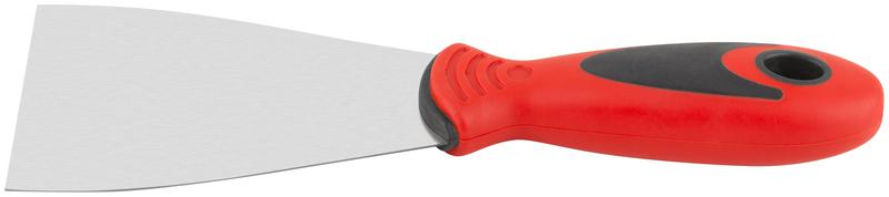 Шпатель 80мм прорезиненная ручка нерж. сталь КУРС 06713