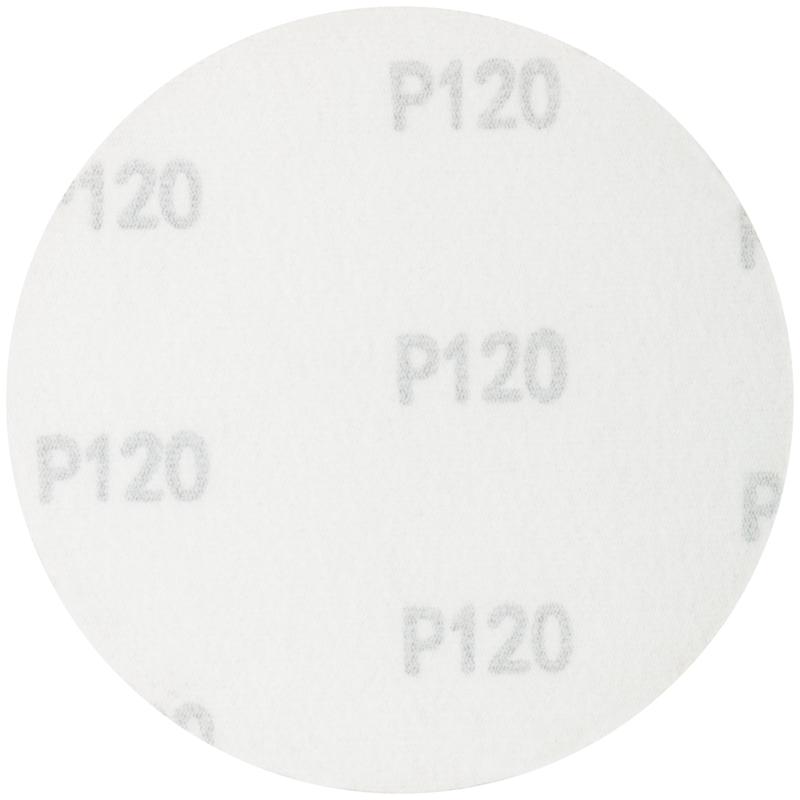 Круг шлифовальный сплошной (липучка) 125мм Р 120 алюм./оксидные (уп.5шт) КУРС 39776