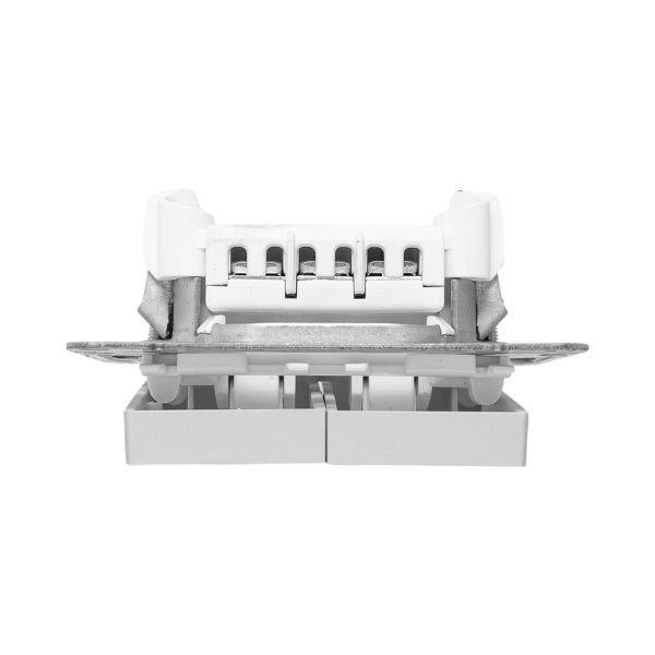 Выключатель проходной 2-кл. СП Эпика механизм алюм. EKF UP1-SWA-21