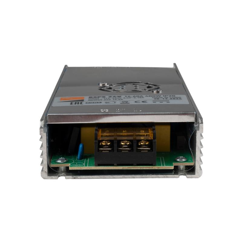 Блок питания для светодиодной ленты BSPS 24В 16.6А 400Вт IP20 метал. Pro+ JazzWay 5046153