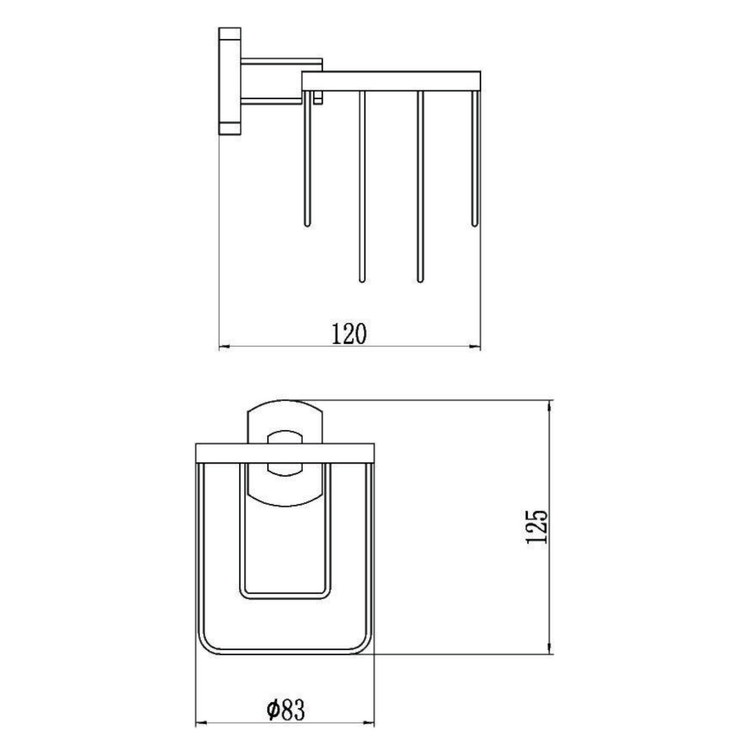 Держатель для освежителя воздуха Savol S-009933, хром