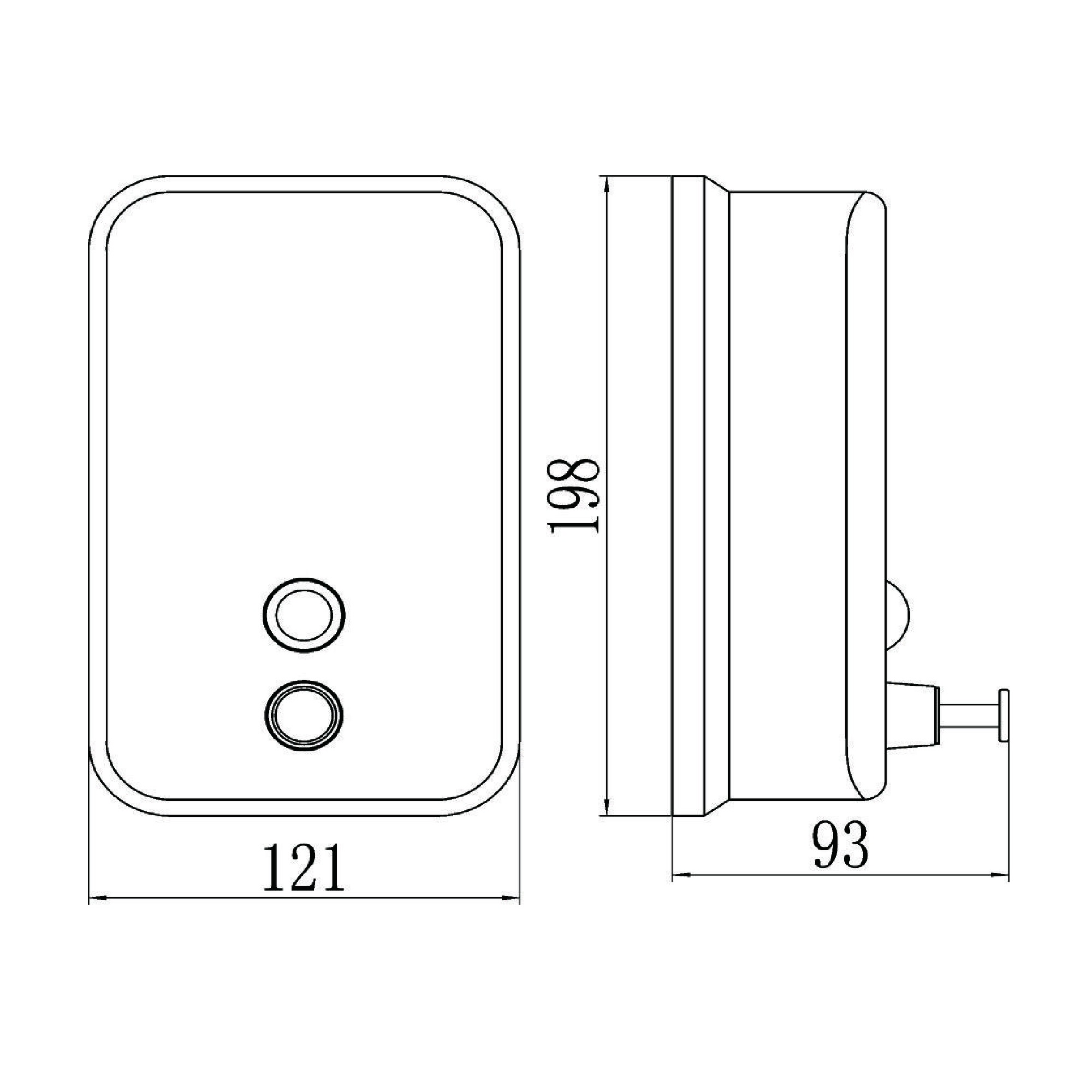 Дозатор жидкого мыла Savol S-00403, хром