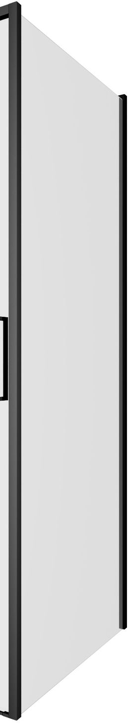 Боковая стенка Aquanet Pleasure Evo 800 AE65-F80-BT профиль черный, прозрачное стекло