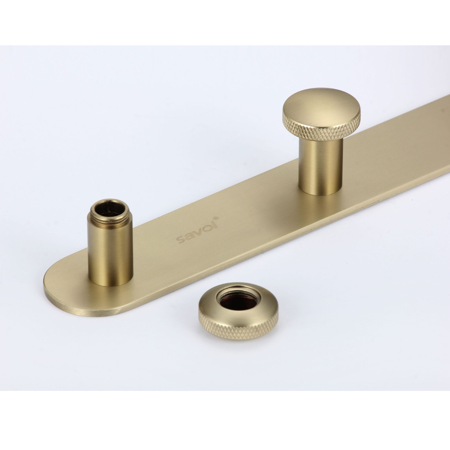 Планка с крючками Savol S-002173C, матовое золото