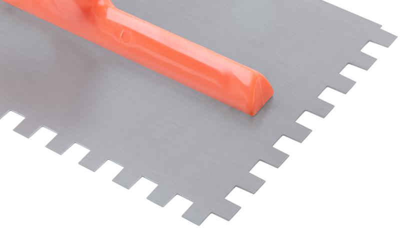 Гладилка зубчатая 280х130мм зуб 8х8мм пластик. ручка стальная КУРС 05138