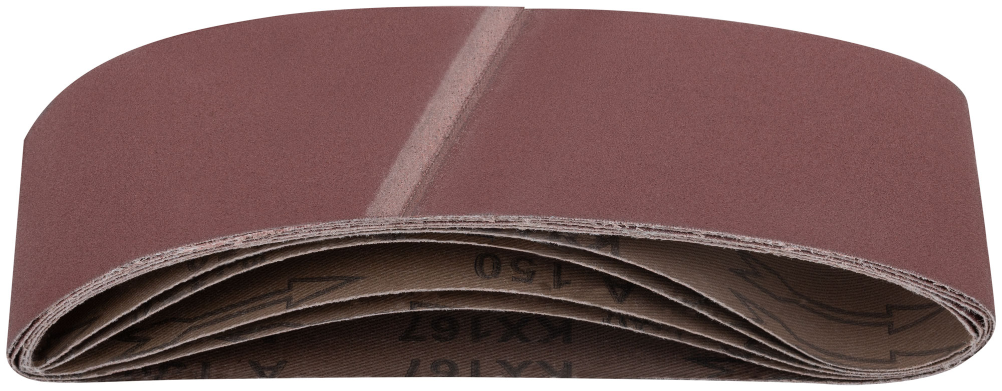 Ленты шлифовальные бесконечные, водостойкие, на тканевой основе, 5 шт., 75х533 мм Р 150