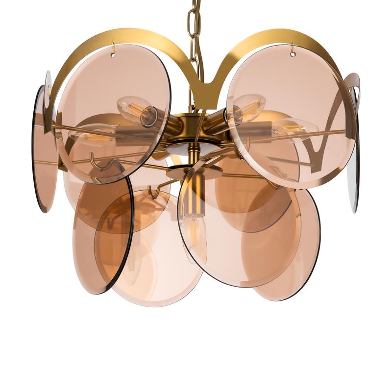 Светильник Tea 60Вт E14х7 IP20 подвесной Freya FR5146PL-07G