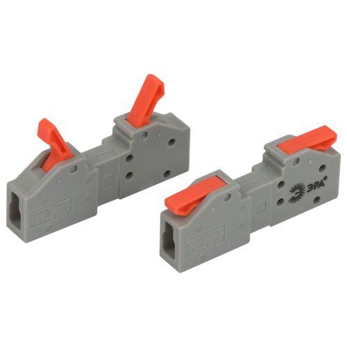 Клемма проходная разъемная 222-2411R 1п 0.08-2.5/4кв.мм с рычагами NO-225-402 (уп.20шт) Эра Б0067946