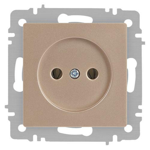 Розетка 1-м СП Accent 6-201-04 16А IP20 250В 2P шампань Intro Б0063663