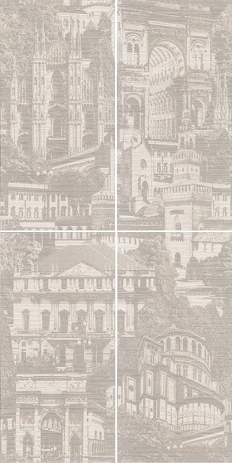 Панно Веласка, состоит из 4-х частей 60х120, HGD\A423\4x\11037R