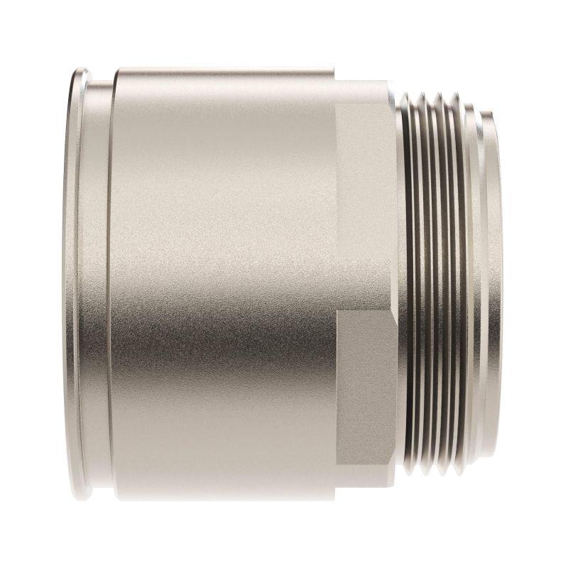 Муфта труба-коробка d50мм IP66/IP67 М50х1.5 никелир. латунь (уп.5шт) DKC 6111-A50R