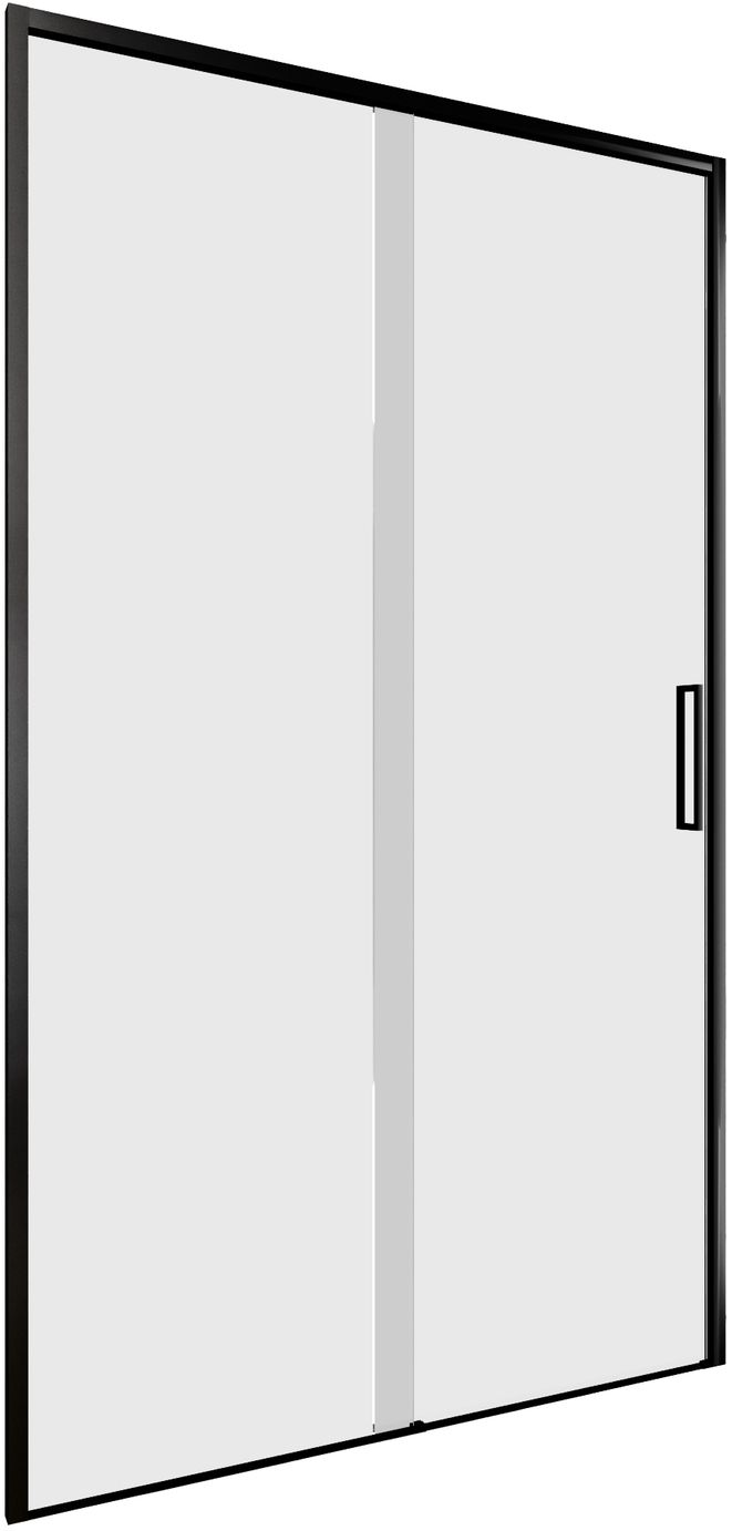 Душевая дверь Aquanet Pleasure Evo 110 AE65-N110-BT профиль черный, прозрачное стекло