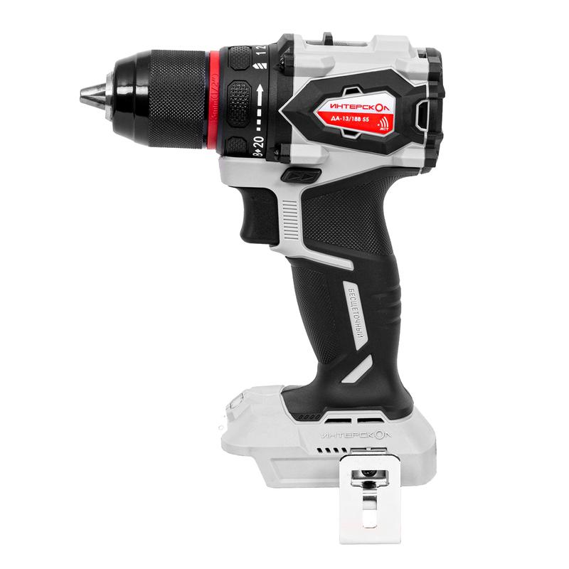 Дрель-шуруповерт аккумуляторная ДА-13/18В 55 Li-ion АПИ 18В 55Нм без АКБ и ЗУ бесщеточная картон ИНТЕРСКОЛ 952.0.0.70