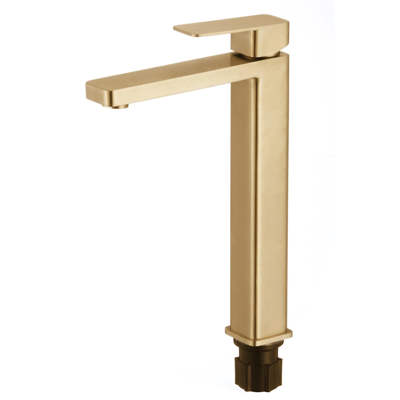 Смеситель для раковины Fmark FS8711C, матовое золото