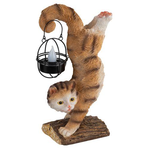 Светильник садовый ERASF22-01 "Кот Акробат" 37см уличный на солнечн. батареях Эра Б0053352