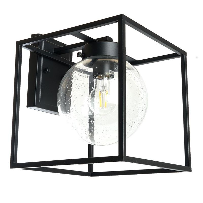 Светильник садово-парковый с клеммой в комплекте 60Вт 230В E27 черн. PL711 FERON 48385