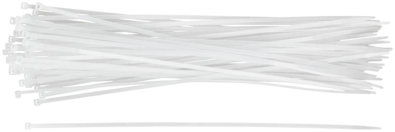 Хомут для проводов 400х4.8мм нейлон. бел. (уп.50шт) FIT 60425