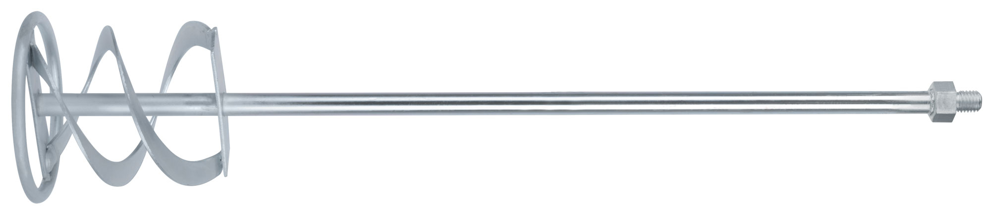 Миксер для тяжелых строительных смесей усиленный Профи, хвостовик М14, 140х600 мм