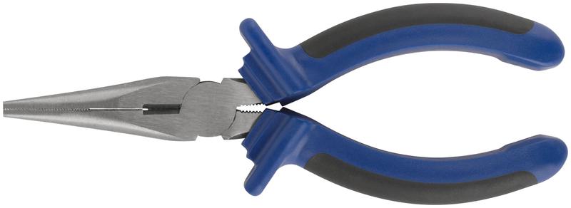 Тонконос "Один" двухцветные обрезиненные ручки полированная сталь 160мм MOS 47475М