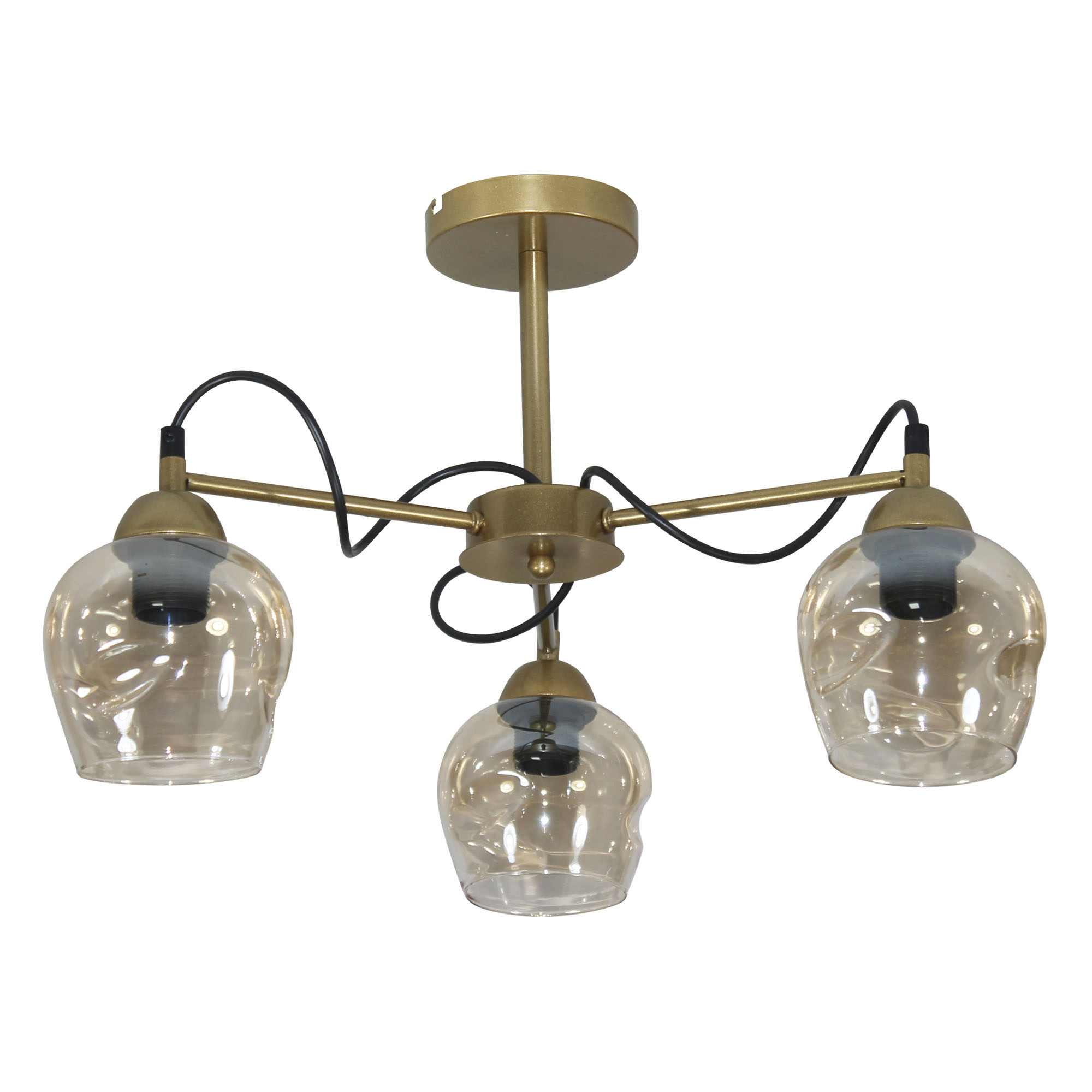 Светильник Мирра 131 зол. (Плафон 8268) НСБ 01-3х60-228 Е27 потолочный