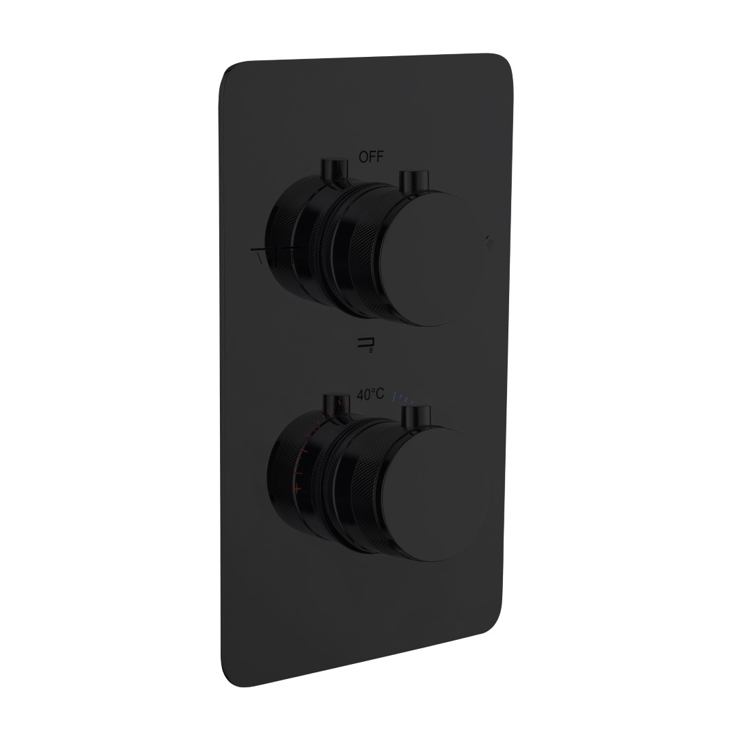 Смеситель встроенный с термостатом 3-х проходной BLACK