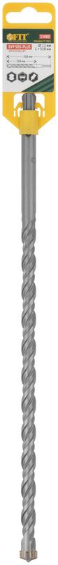 Бур по бетону SDS-PLUS профи крестообразная вставка двойная спираль 12х310мм FIT 33080