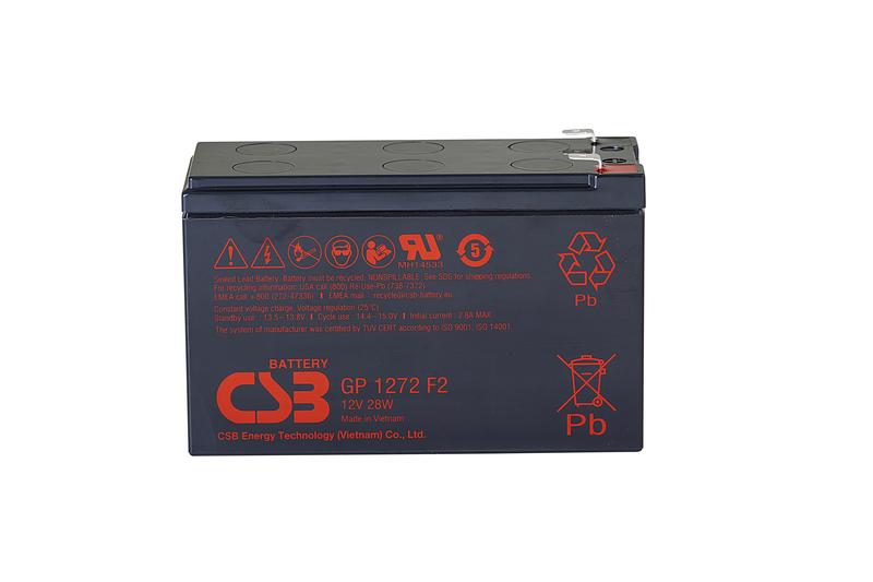 Аккумулятор 12В 7.2А.ч CSB GP1272 F2 (12V28W) CSB