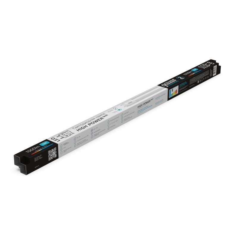 Лампа светодиодная Elementary 12Вт трубчатая 4000К нейтр. бел. G13 1000лм стекло GAUSS 93022