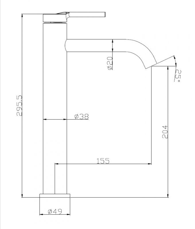 Смеситель для накладных BelBagno ETNA ETN-LMC2-IN