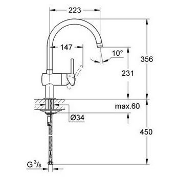 Смеситель Grohe Minta 32917000 для кухни