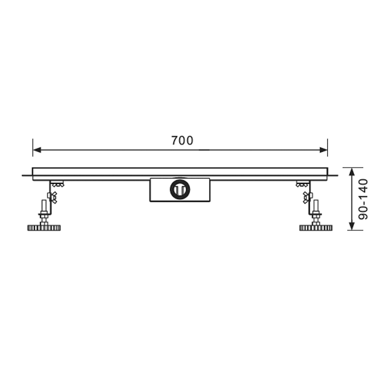 Душевой лоток Raglo R653.70.05, сатин