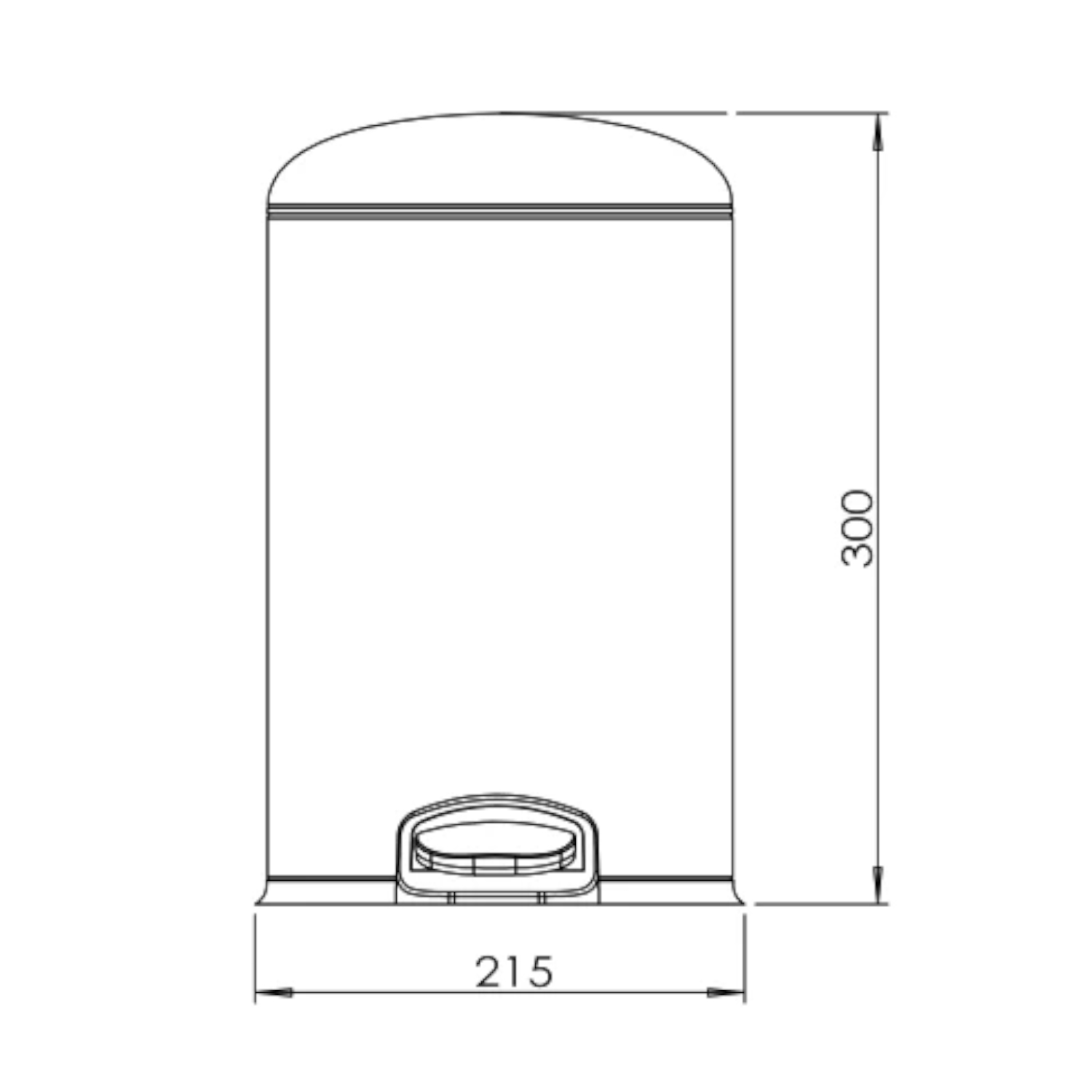 Ведро с микролифтом JAVA S-885-5Q, 5 литров