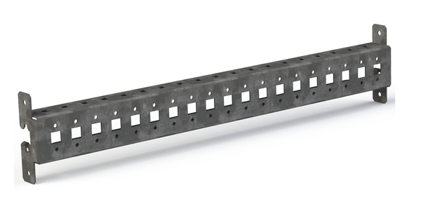 Рейка монтажная перфорированная с внешним креплением Д400 AleSta (уп.2шт) EKF AleSta-ART400