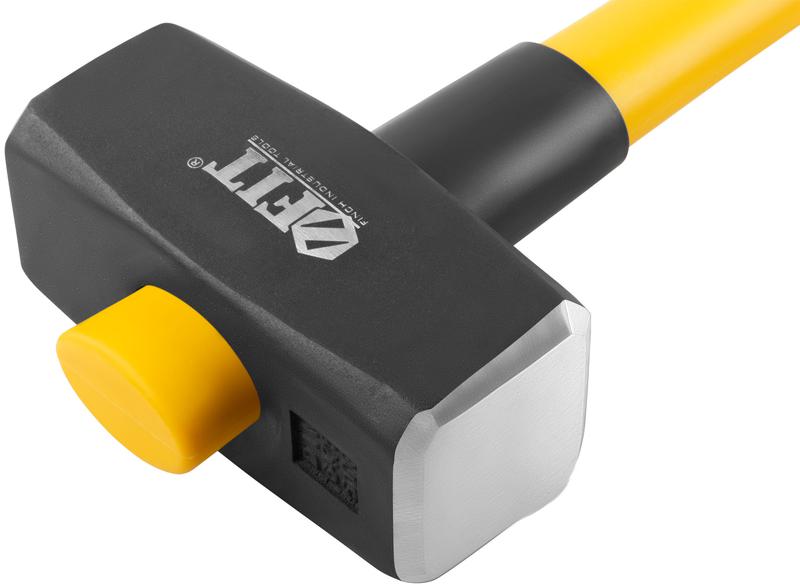 Кувалда кованая 900мм 5кг фибергласовая обратная усилен. ручка FIT 45245