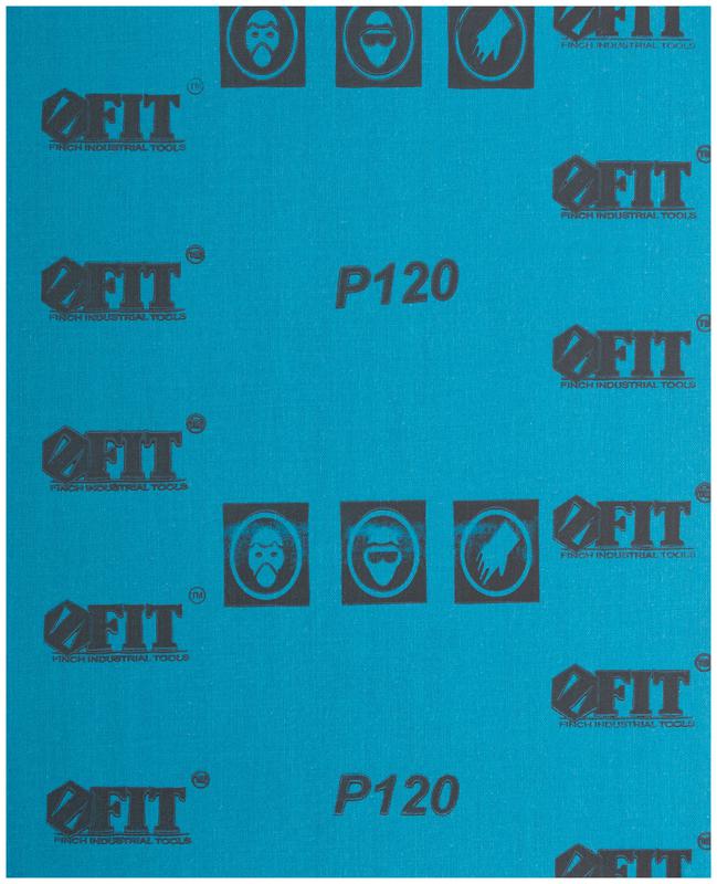 Лист шлифовальный водостойкий на тканевой основе алюм./оксидный профи 230х280мм (уп.10шт) Р 120 FIT 38196