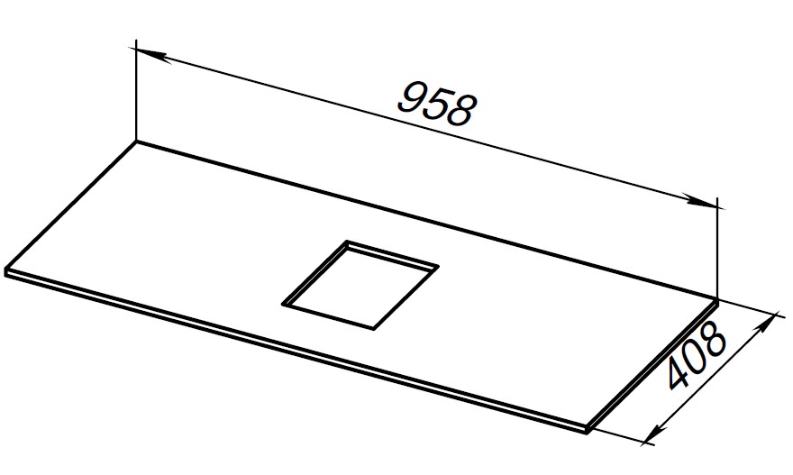 Столешница Allen Brau Priority 100 1.31011.B-S бежевый структ