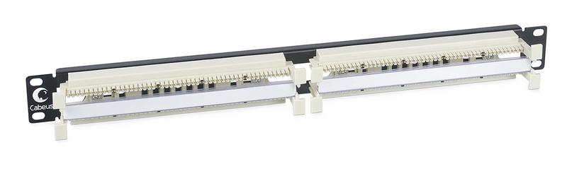 Кросс панель CP-100P-110TYPE 100 парная 110 типа 19дюйм 1U (без модулей) Cabeus 7013c