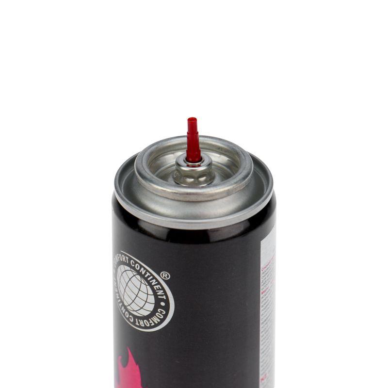 Газ для зажигалок 210куб.см (140мл) 80г с универс. переходником метал. баллон Rexant 09-1429