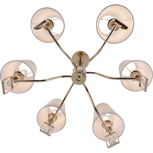 Люстра Cristal 2095-306 6хЕ14 40Вт классика Rivoli Б0062113