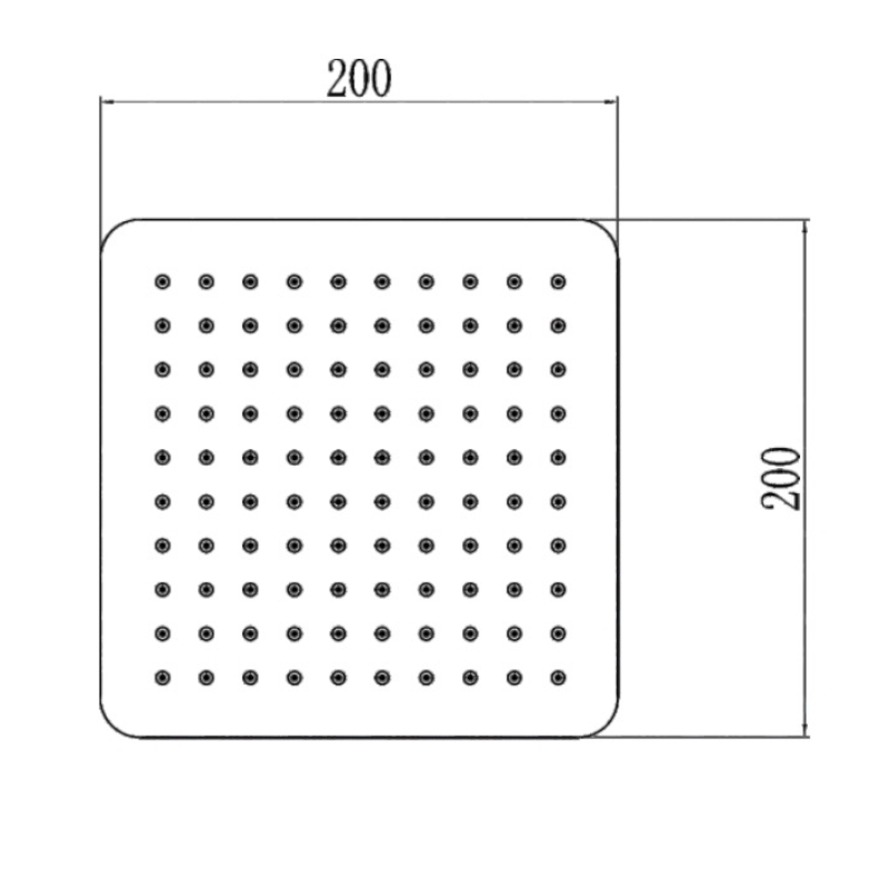 Верхний душ Savol S-FDP01L, сатин