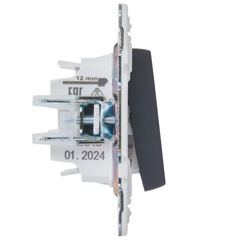 Выключатель перекрестный 1-кл. SKANDY 10А SK-V03T титан IEK SK-V13-0-10-K48