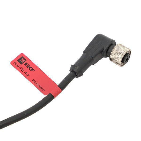 Кабель-разъем М12 4-PIN угловой EKF PLG-12L-4-2