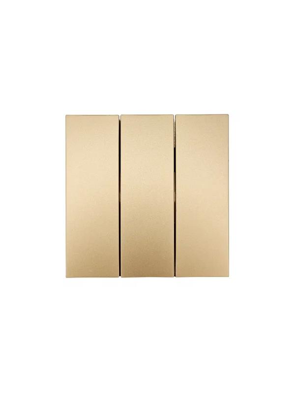 Выключатель 3-кл. СП ZIMA IP20 10А безвинт. зажим зол. LEZARD 704-3688-109QC