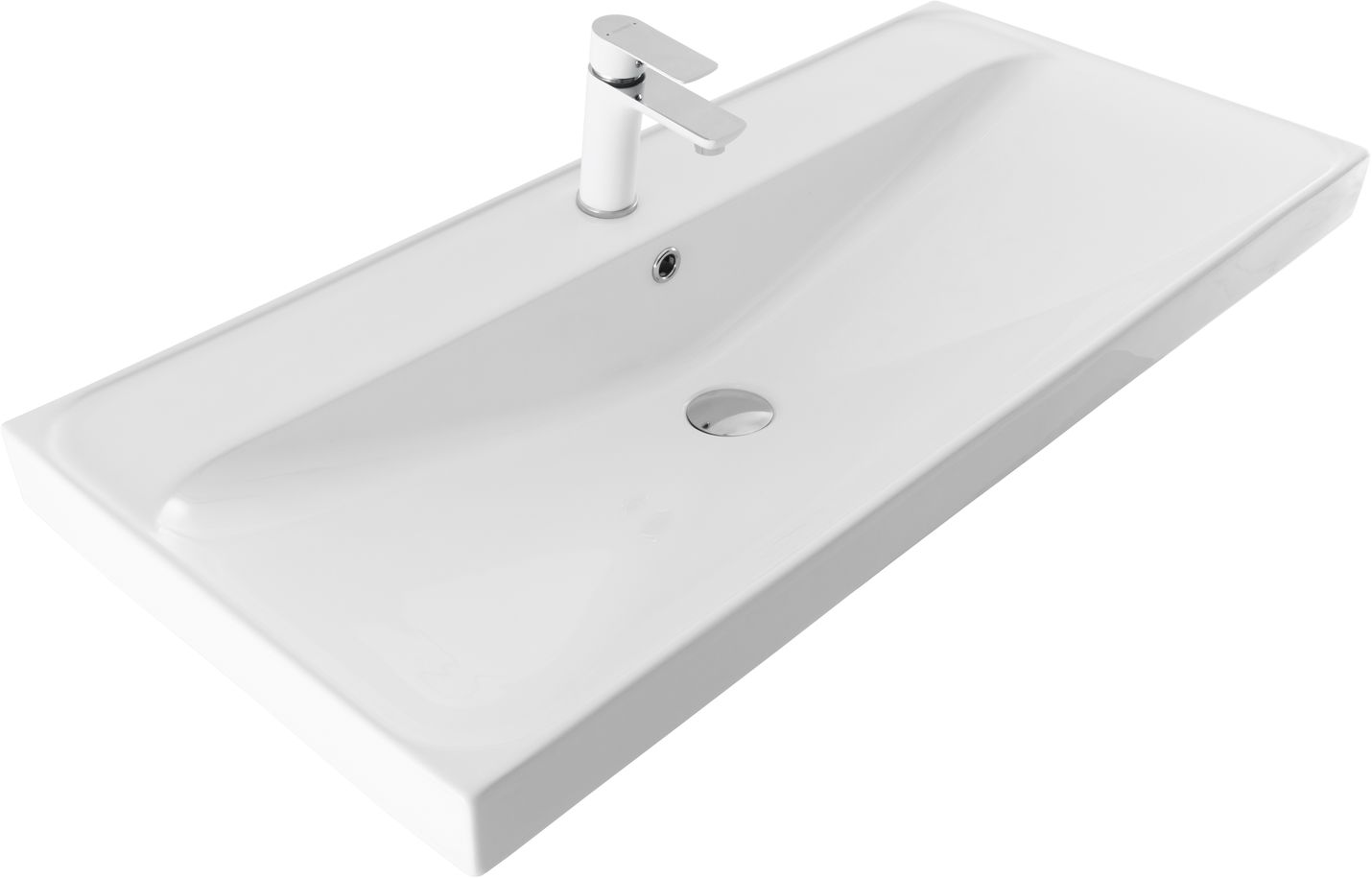 Раковина накладная керамическая Flash 1015*465*195 (333270)